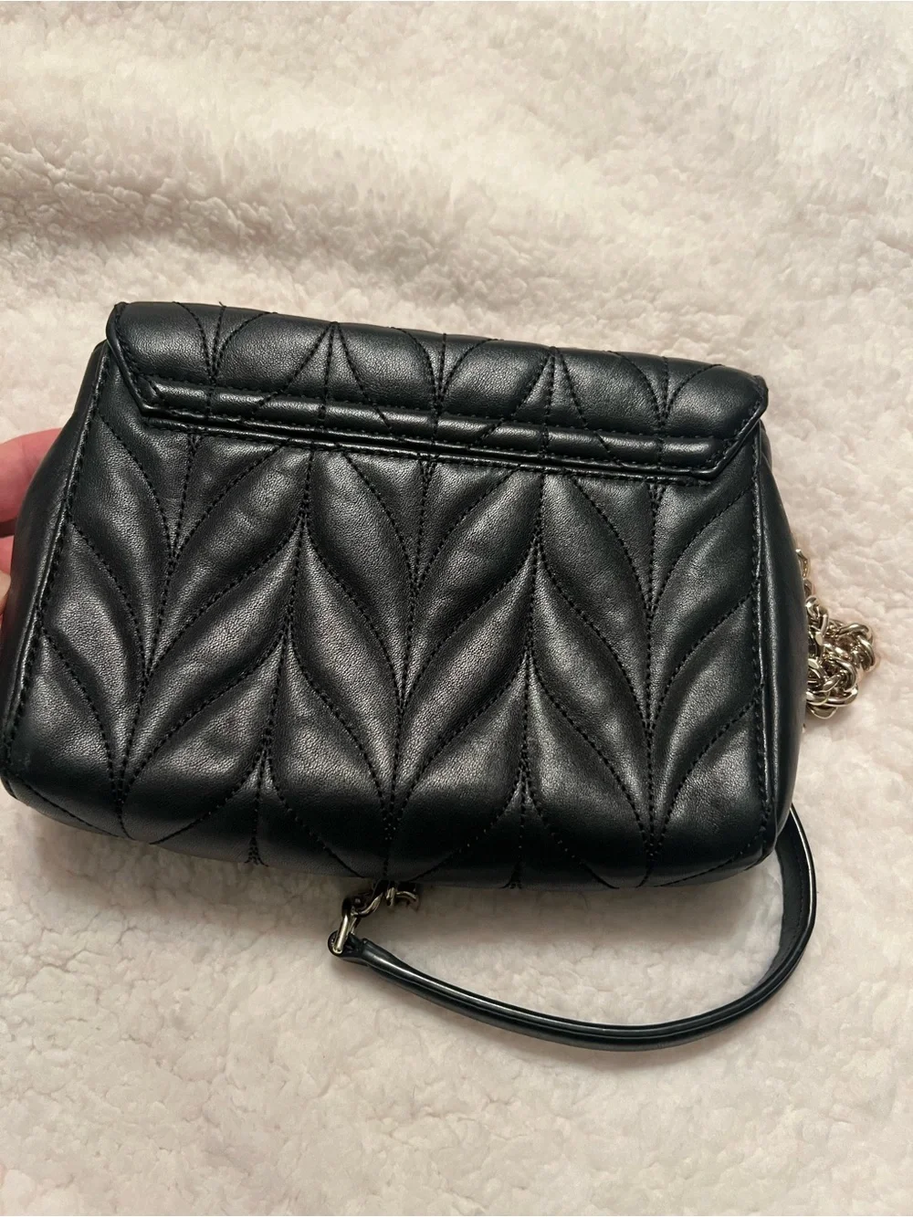 Mini Evelyn Quilted Crossbody w Gold Chain - kate spade
